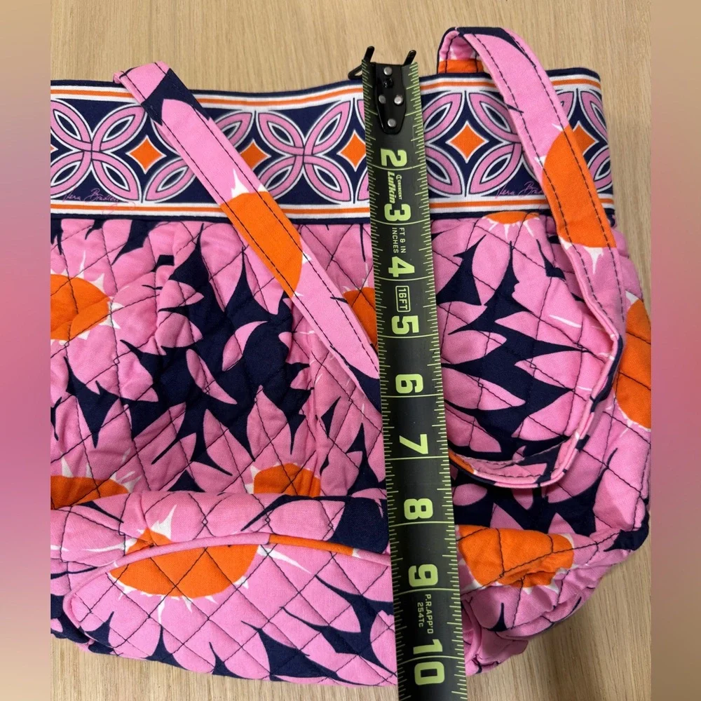 Vera Bradley Loves Me Tote Bag Purse Retired Pattern Pink, Orange